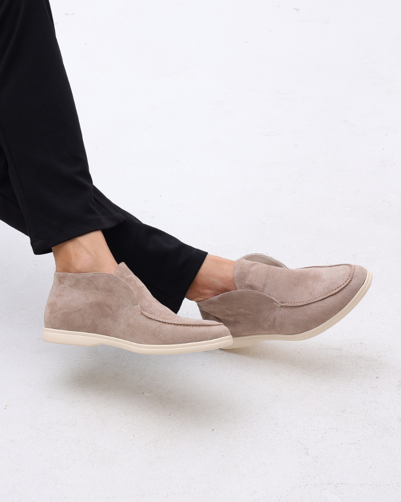 Old Money Hohe Wildleder Loafer