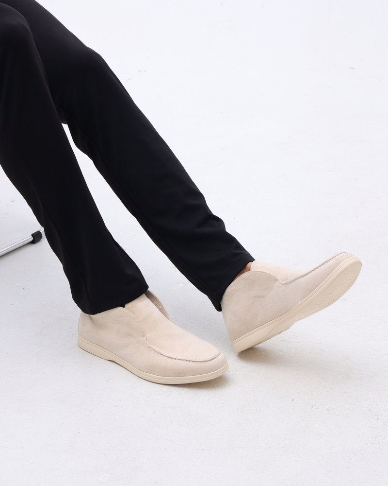 Old Money Hohe Wildleder Loafer