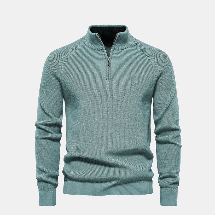 Premium Herren Pullover mit Zip