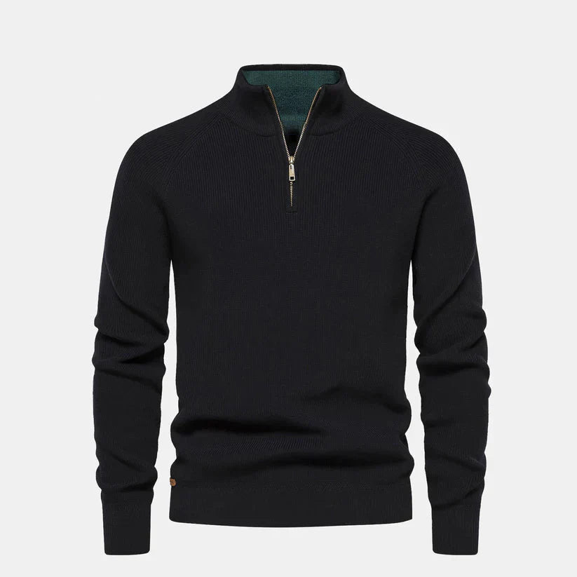 Premium Herren Pullover mit Zip