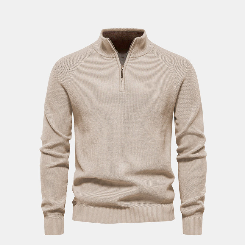 Premium Herren Pullover mit Zip