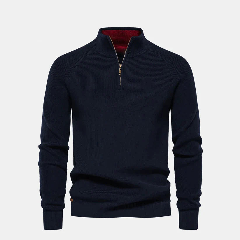 Premium Herren Pullover mit Zip